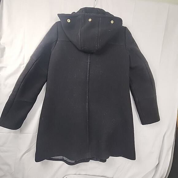 JCrew Womens 6 Chateau Parka Italian StadiumCloth Hooded Wool Warm No Fur Collar - Picture 4 of 7